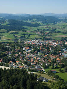 Eine Luftaufnahme von Waldkirchen.